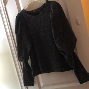Zara Puff Sleeve Top Size M